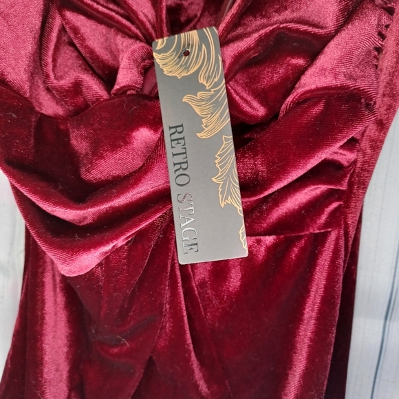 Retro stage velour dress NWT - Picture 5 of 8